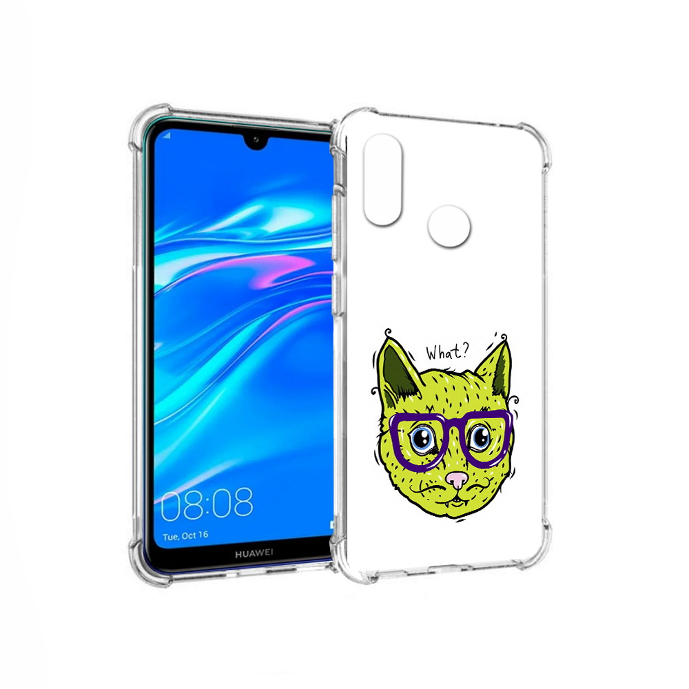 

Чехол MyPads Tocco для Huawei Y9 Зеленый кот (PT227091.35.86), Прозрачный, Tocco
