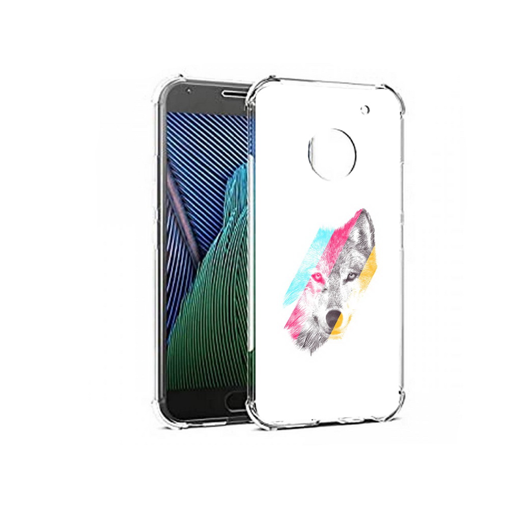 

Чехол MyPads Tocco для Motorola Moto G5 волк градиент (PT67504.367.268), Прозрачный, Tocco