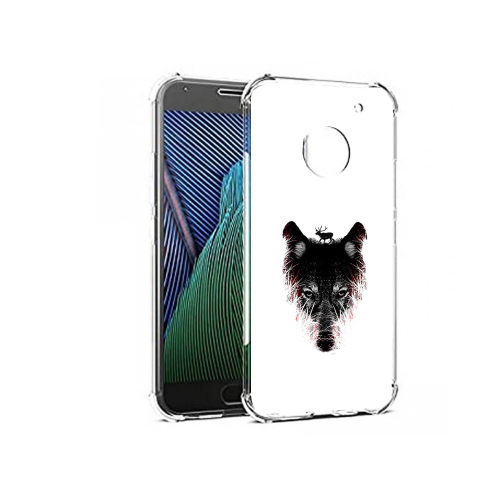 

Чехол MyPads Tocco для Motorola Moto G5 волк в траве (PT67504.367.267), Прозрачный, Tocco
