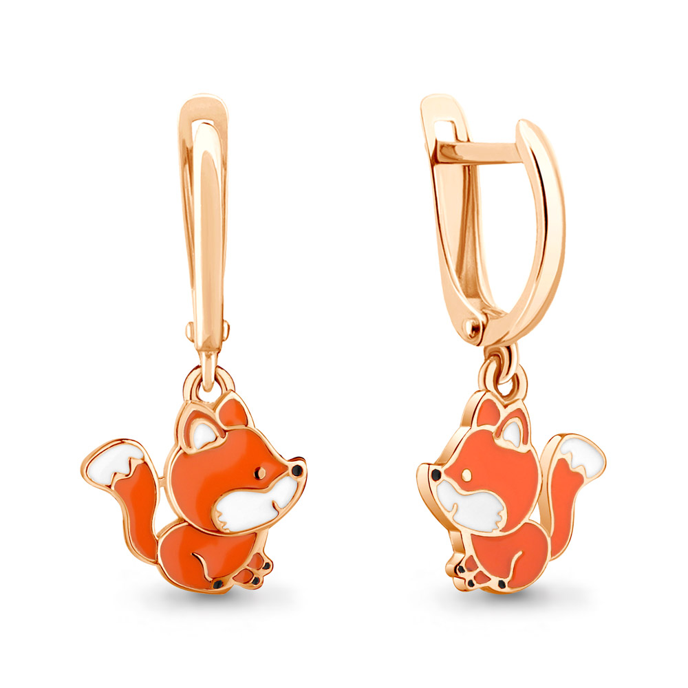 

Серьги из серебра с эмалью Aquamarine 34069_925_з, 34069_925_з