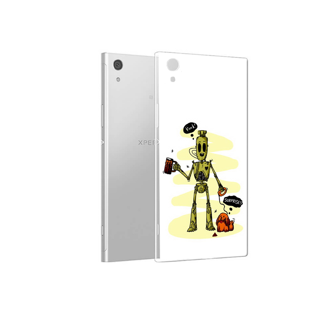 

Чехол MyPads Tocco для Sony Xperia XA1 прикольный робот (PT67093.240.557), Прозрачный, Tocco