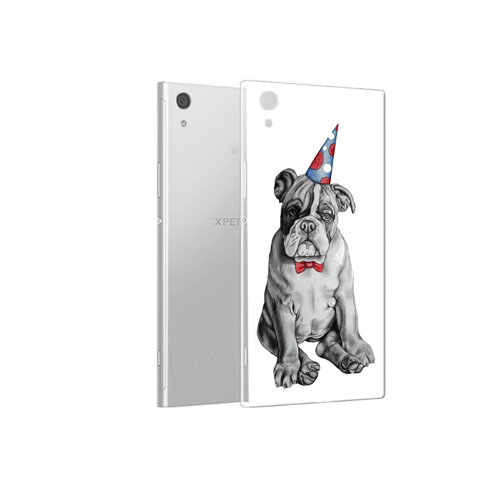 

Чехол MyPads Tocco для Sony Xperia XA1 праздничный щенок (PT67093.240.554), Прозрачный, Tocco