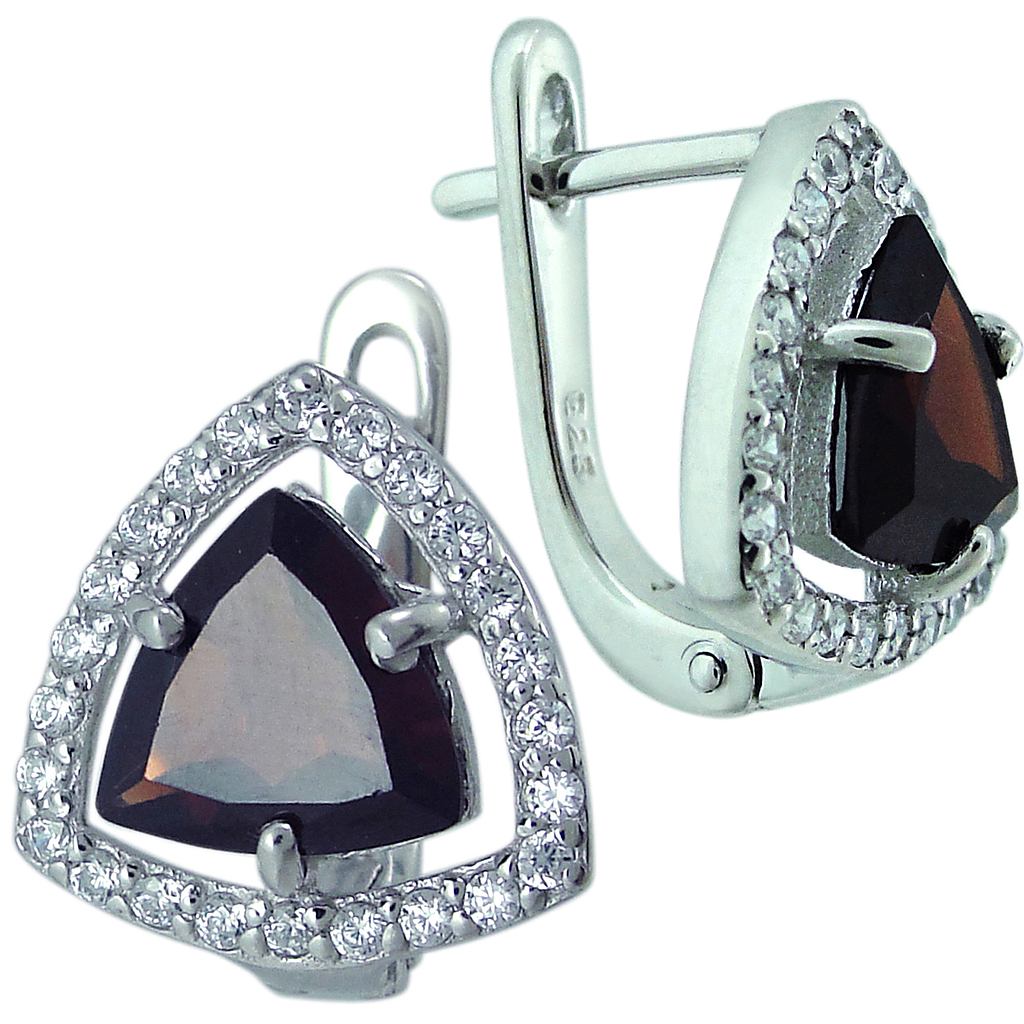 

Серьги из серебра с гранатом Balex Jewellery 2405937573, 2405937573