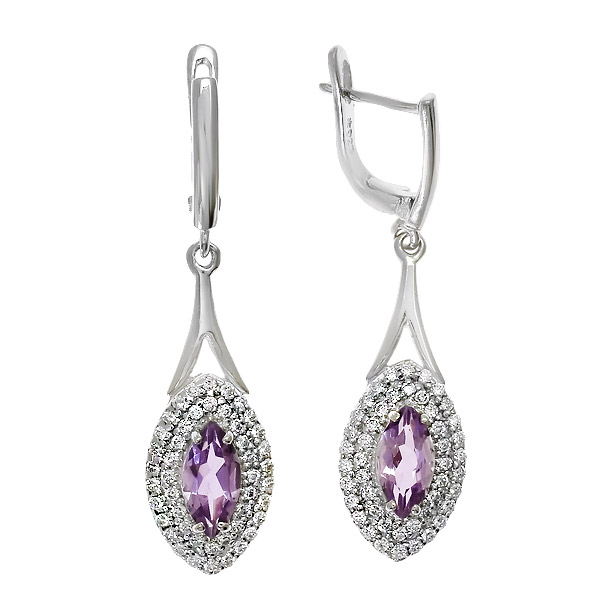 

Серьги из серебра с аметистом Balex Jewellery 2405933500, 2405933500
