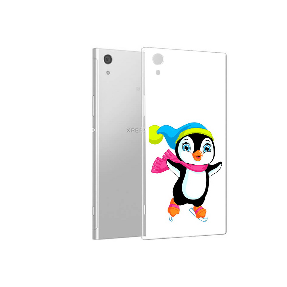 

Чехол MyPads Tocco для Sony Xperia XA1 пингвин на коньках (PT67093.240.540), Прозрачный, Tocco