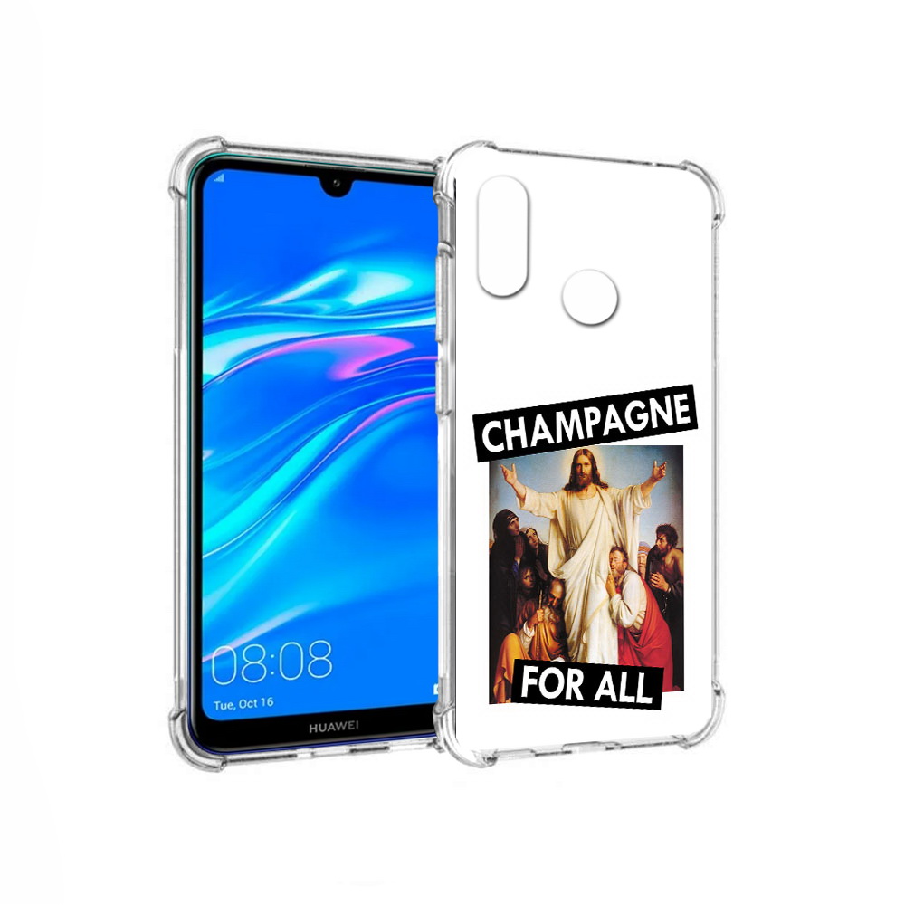 

Чехол MyPads Tocco для Huawei Y9 шампанское (PT227091.35.697), Прозрачный, Tocco