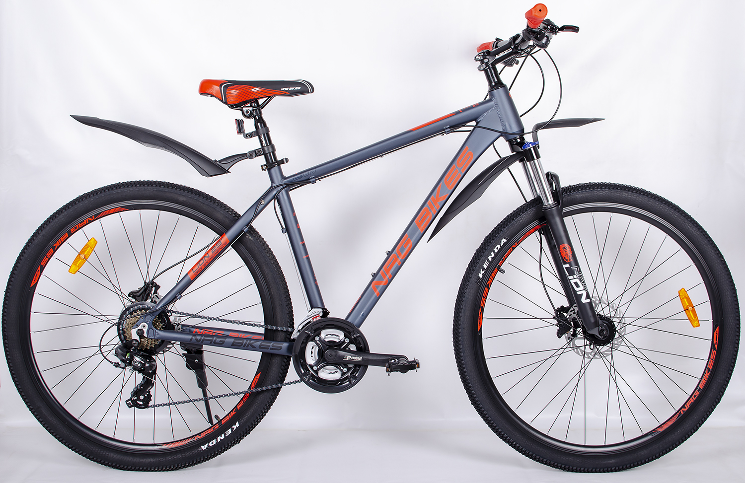 Велосипед NRG BIKES LION 29'' AL/19'' gray-black-red