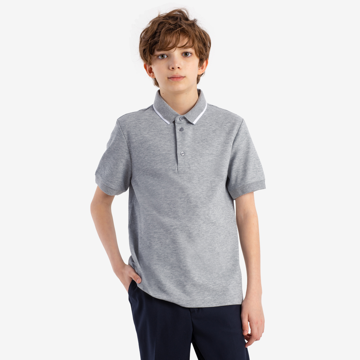 

Футболка детская Kapika MJBCT02, серый, 134, MJBCT02