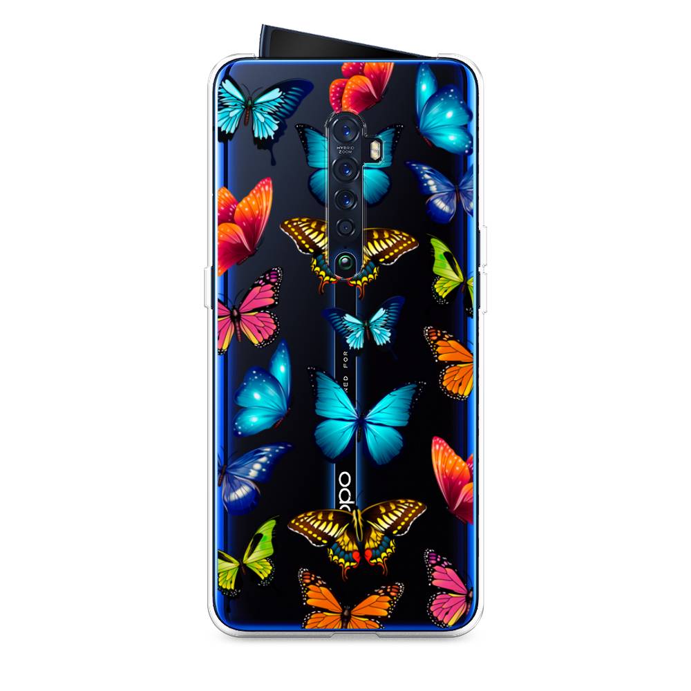 

Силиконовый чехол "Разные бабочки" на Oppo Reno 2, Разные бабочки