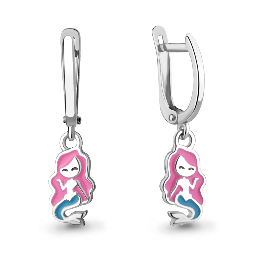 

Серьги из серебра с эмалью Aquamarine 34067_925_р, 34067_925_р