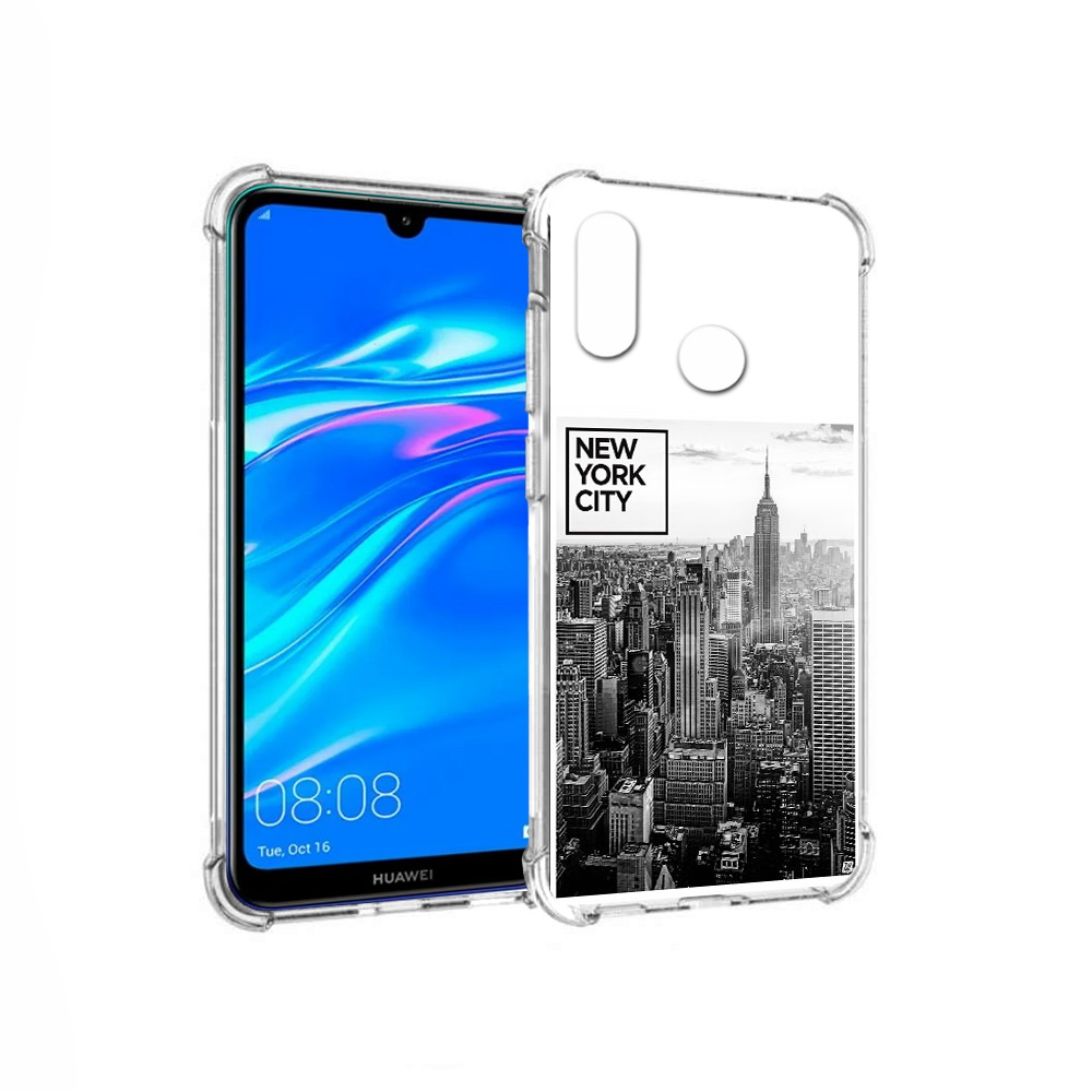 

Чехол MyPads Tocco для Huawei Y9 черно белый ньюерк (PT227091.35.686), Прозрачный, Tocco