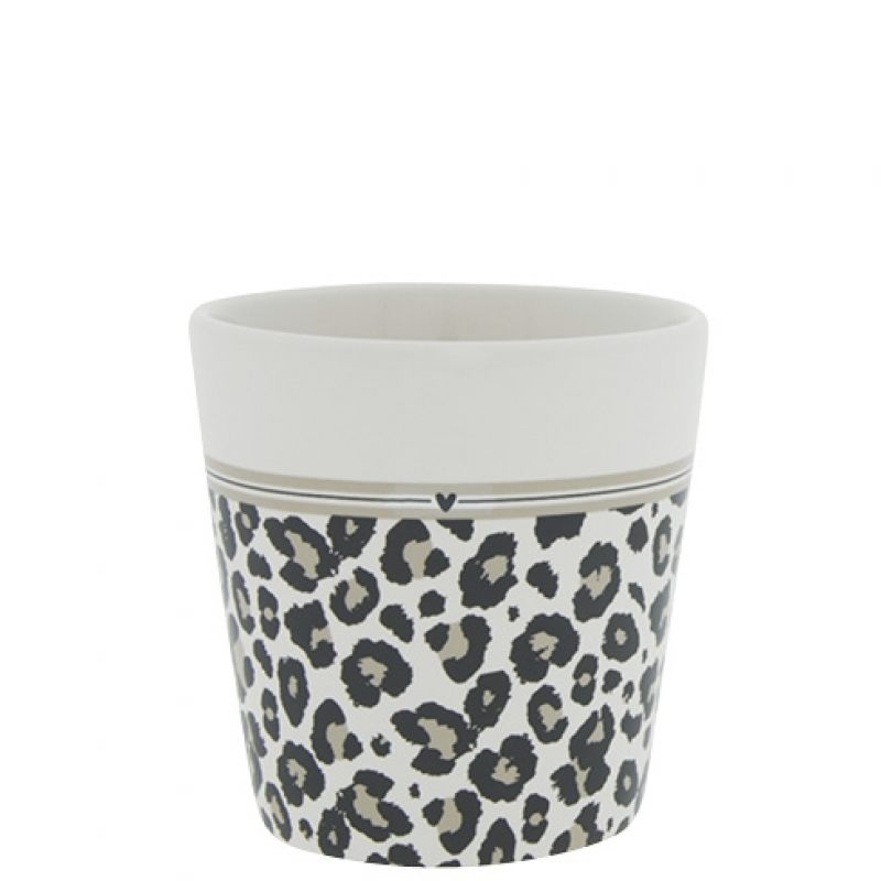 

Чашка White/leopard and stripes (для кофе)