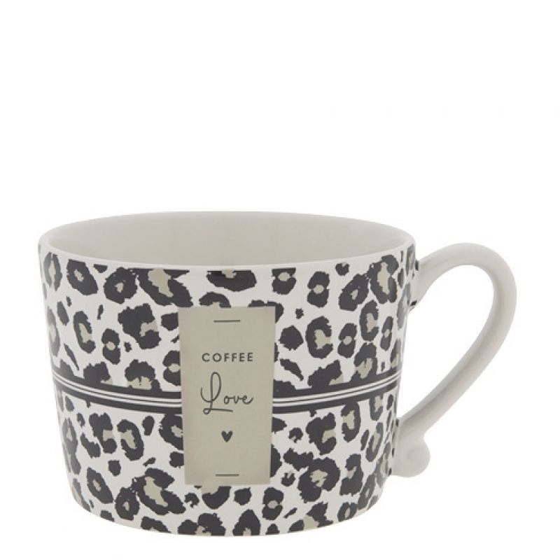 

Чашка White/leopard coffee love