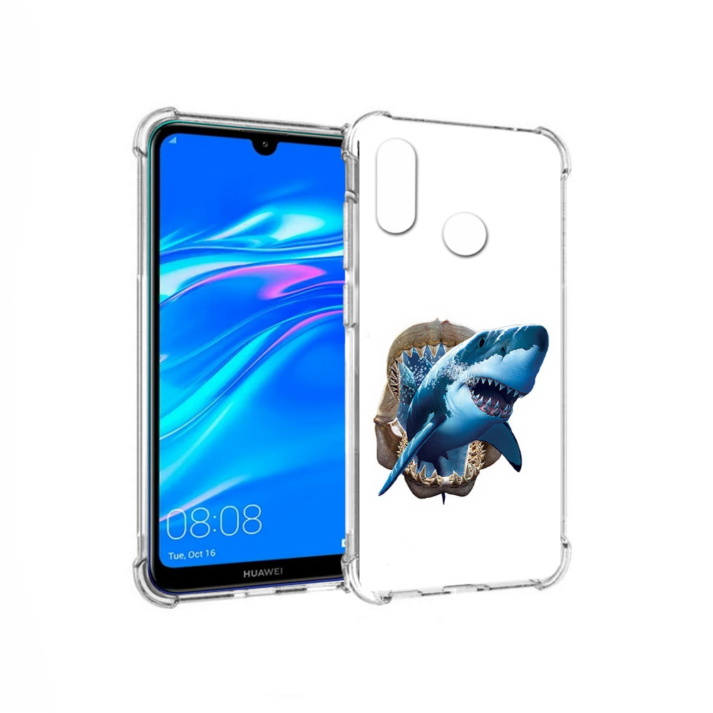 

Чехол MyPads Tocco для Huawei Y9 челюсти (PT227091.35.675), Прозрачный, Tocco