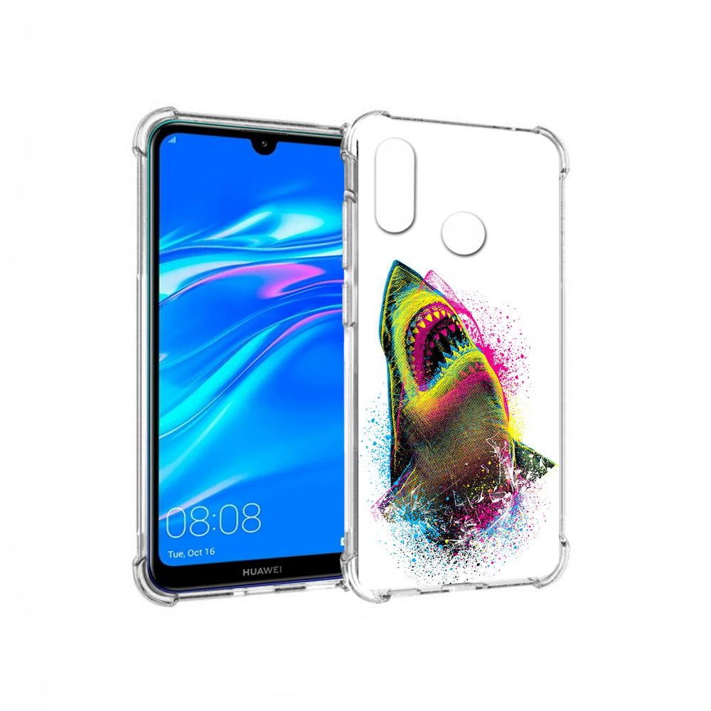 

Чехол MyPads Tocco для Huawei Y9 челюсти-2 (PT227091.35.674), Прозрачный, Tocco