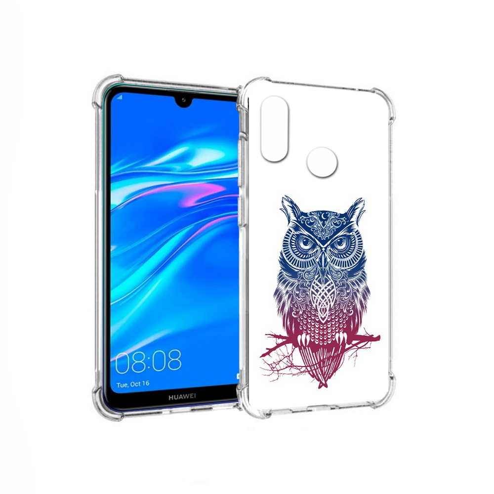 

Чехол MyPads Tocco для Huawei Y9 хиппи сова (PT227091.35.664), Прозрачный, Tocco