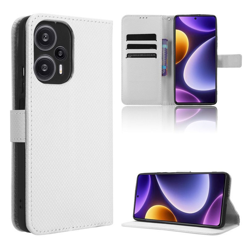 

Защитный чехол книжка MyPads для Xiaomi Redmi Note 12 Turbo / Poco F5 белый