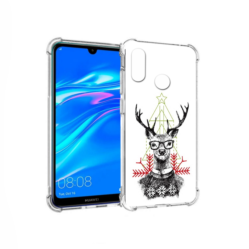

Чехол MyPads Tocco для Huawei Y9 умный олень (PT227091.35.652), Прозрачный, Tocco