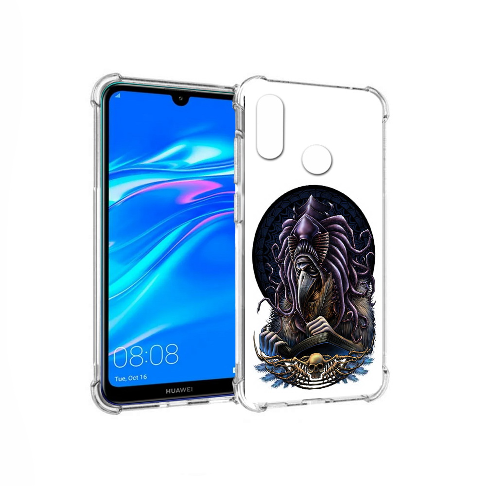 

Чехол MyPads Tocco для Huawei Y9 умный ворон (PT227091.35.650), Прозрачный, Tocco