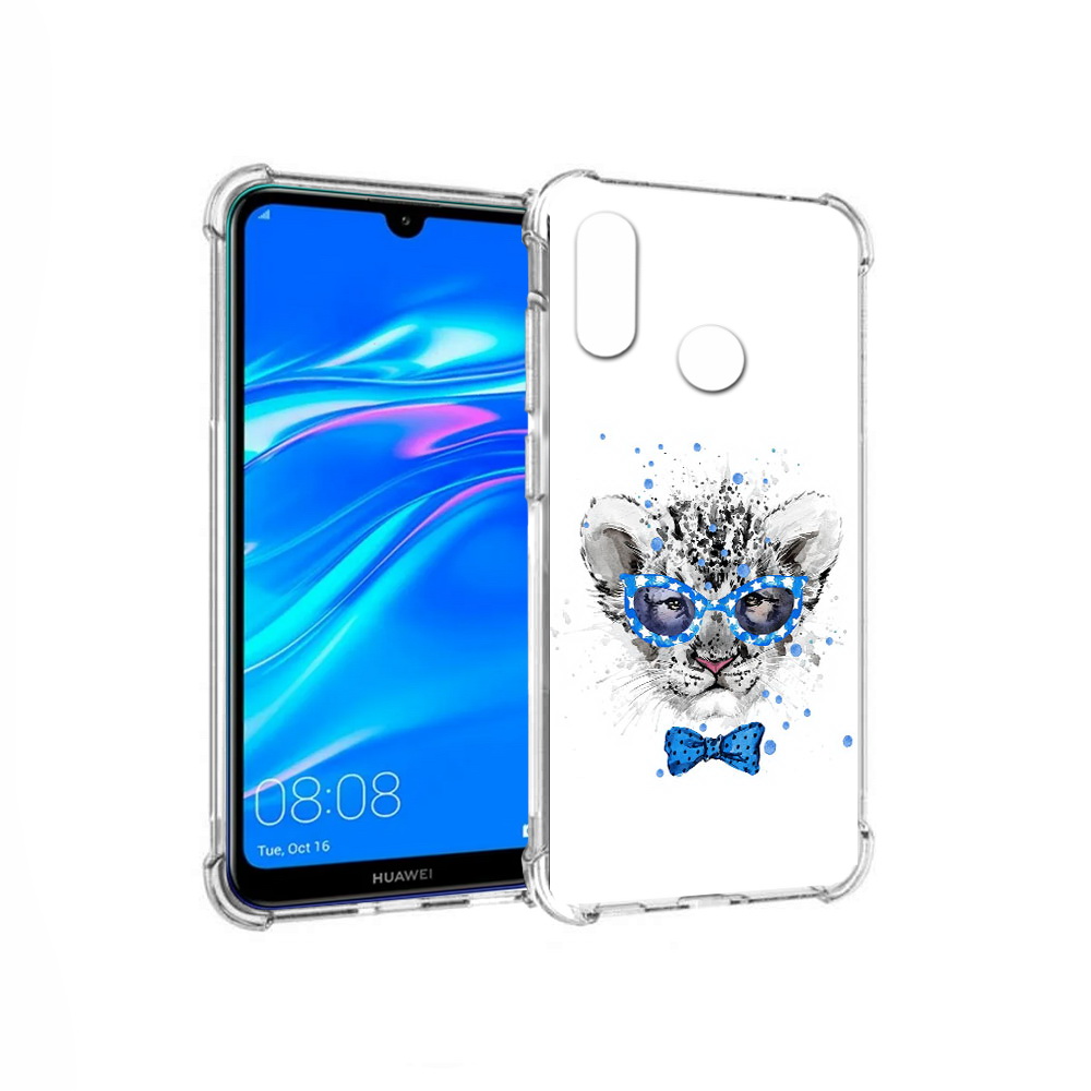 

Чехол MyPads Tocco для Huawei Y9 тигренок с бабочкой (PT227091.35.642), Прозрачный, Tocco