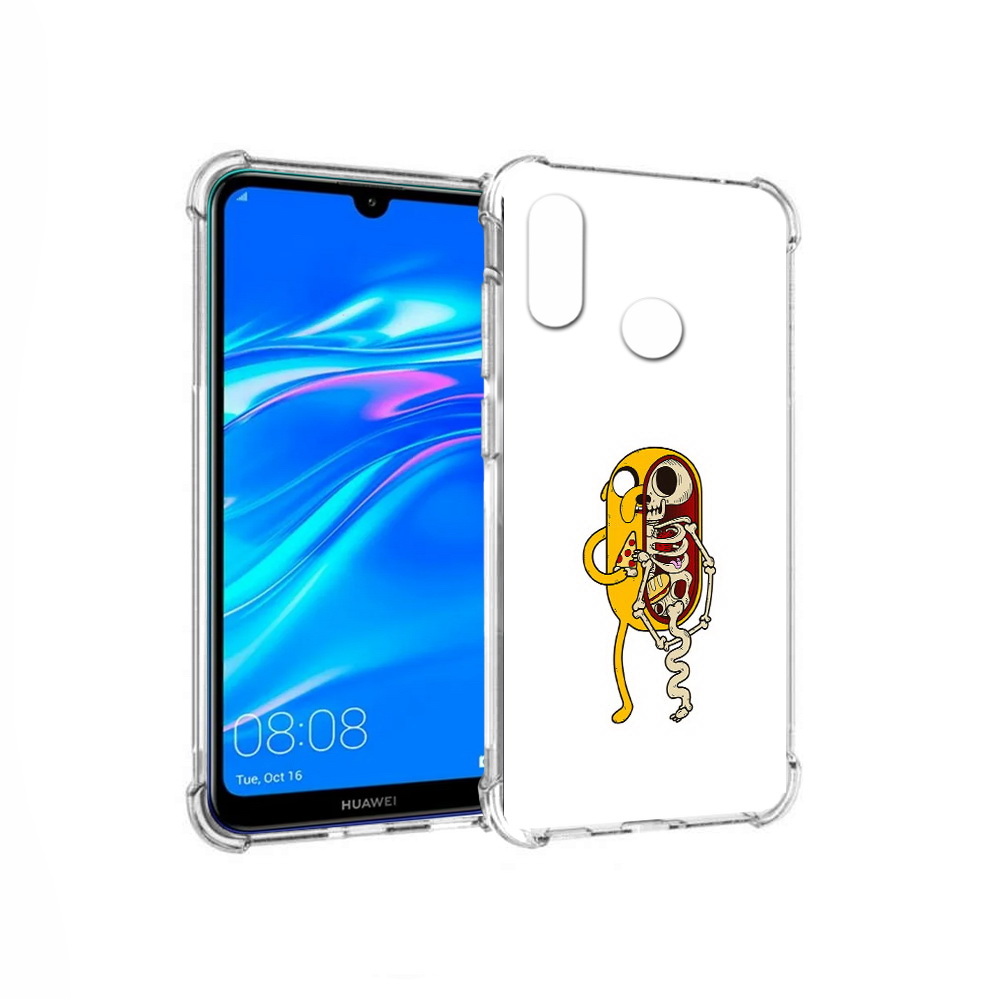 

Чехол MyPads Tocco для Huawei Y9 Джейк скелет (PT227091.35.64), Прозрачный, Tocco