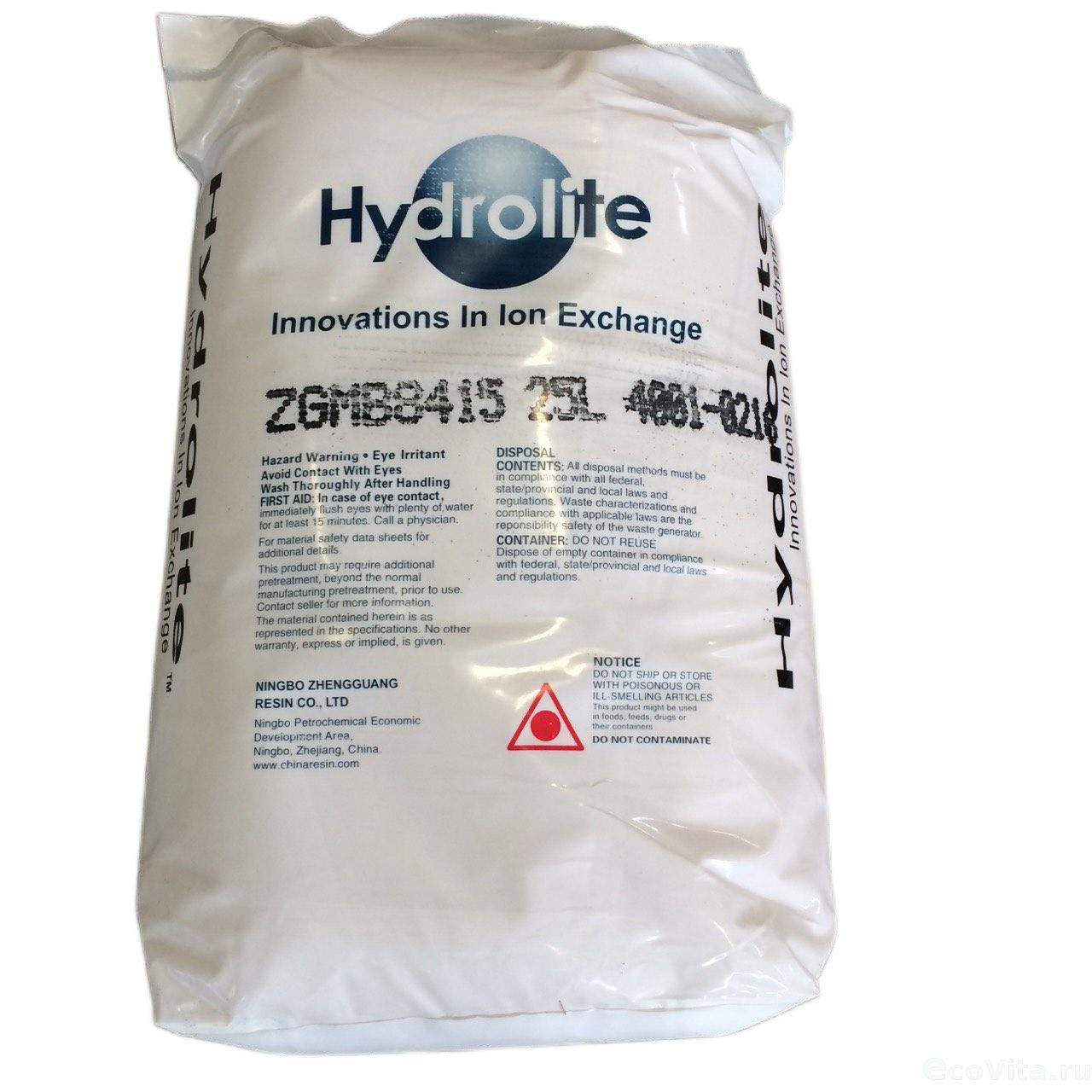 

Ионообменная смола Hydrolite ZGMB8415, Hydrolite ZGMB8415 (25 л)