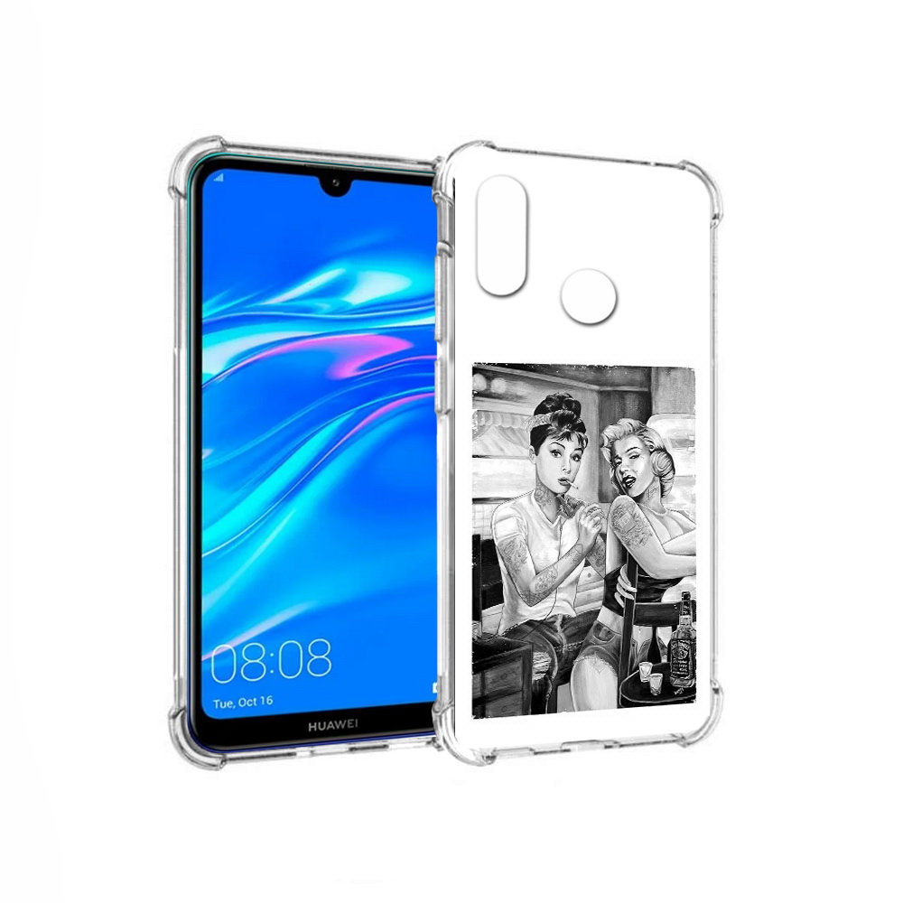 

Чехол MyPads Tocco для Huawei Y9 тату мастер (PT227091.35.637), Прозрачный, Tocco