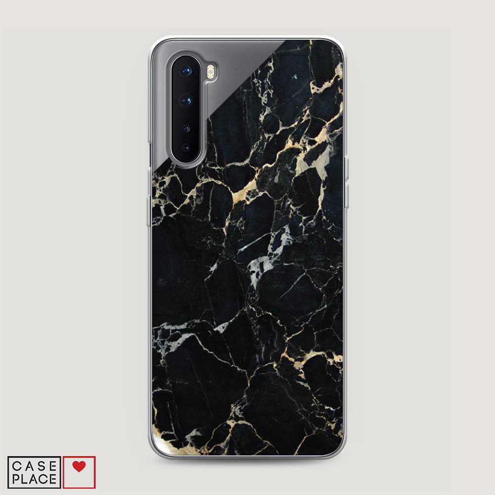 

Чехол Awog на OnePlus Nord / ВанПлас Nord "Черный мрамор уголок", Черный;золотистый, 151350-3