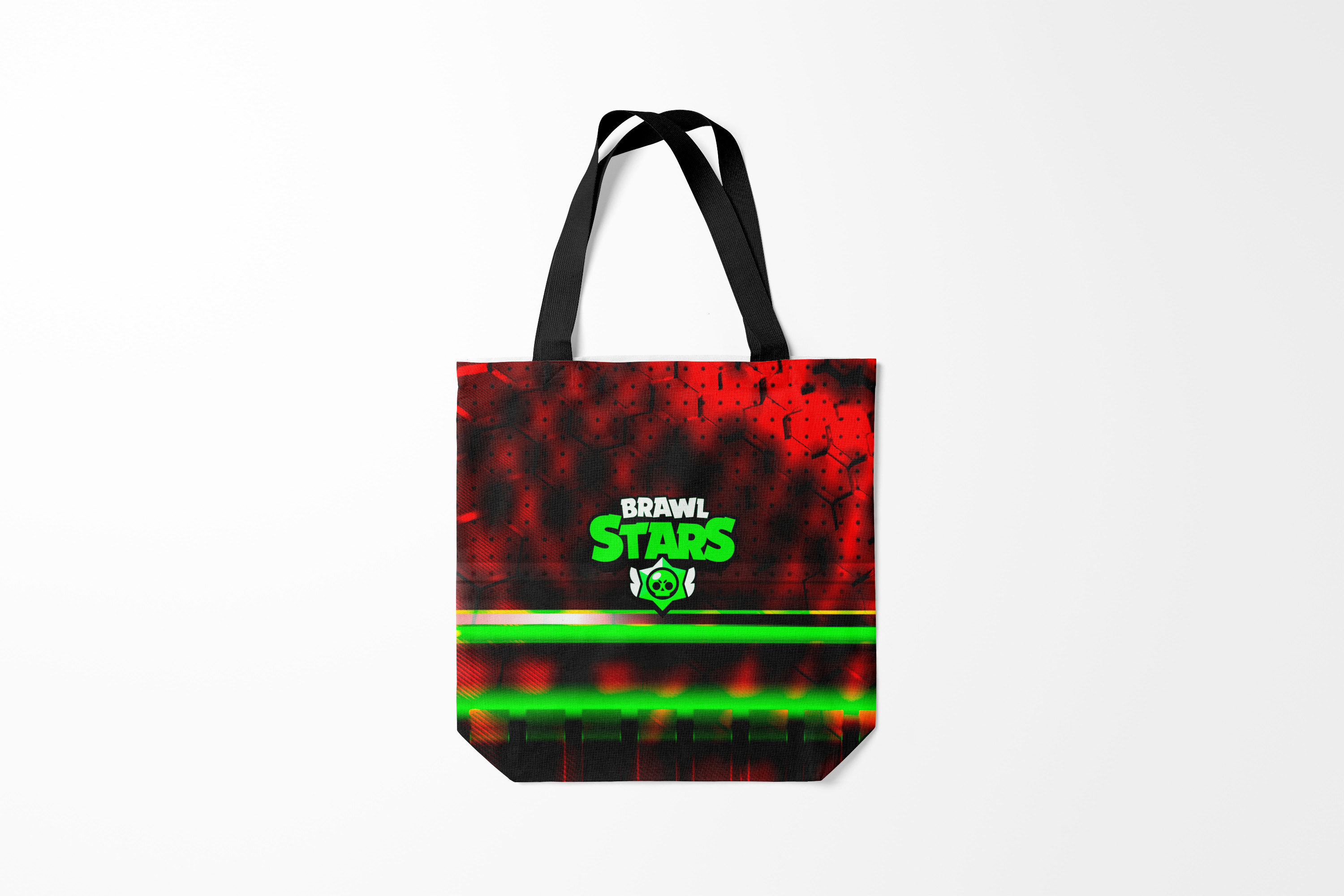 

Сумка шoппер унисекс Burnettie Brawl Stars, красный, Brawl Stars