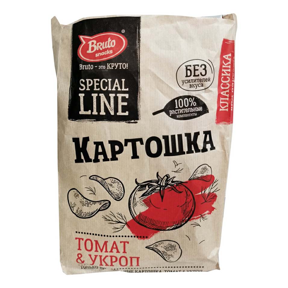 фото Картошка bruto special line томат с укропом 150 г