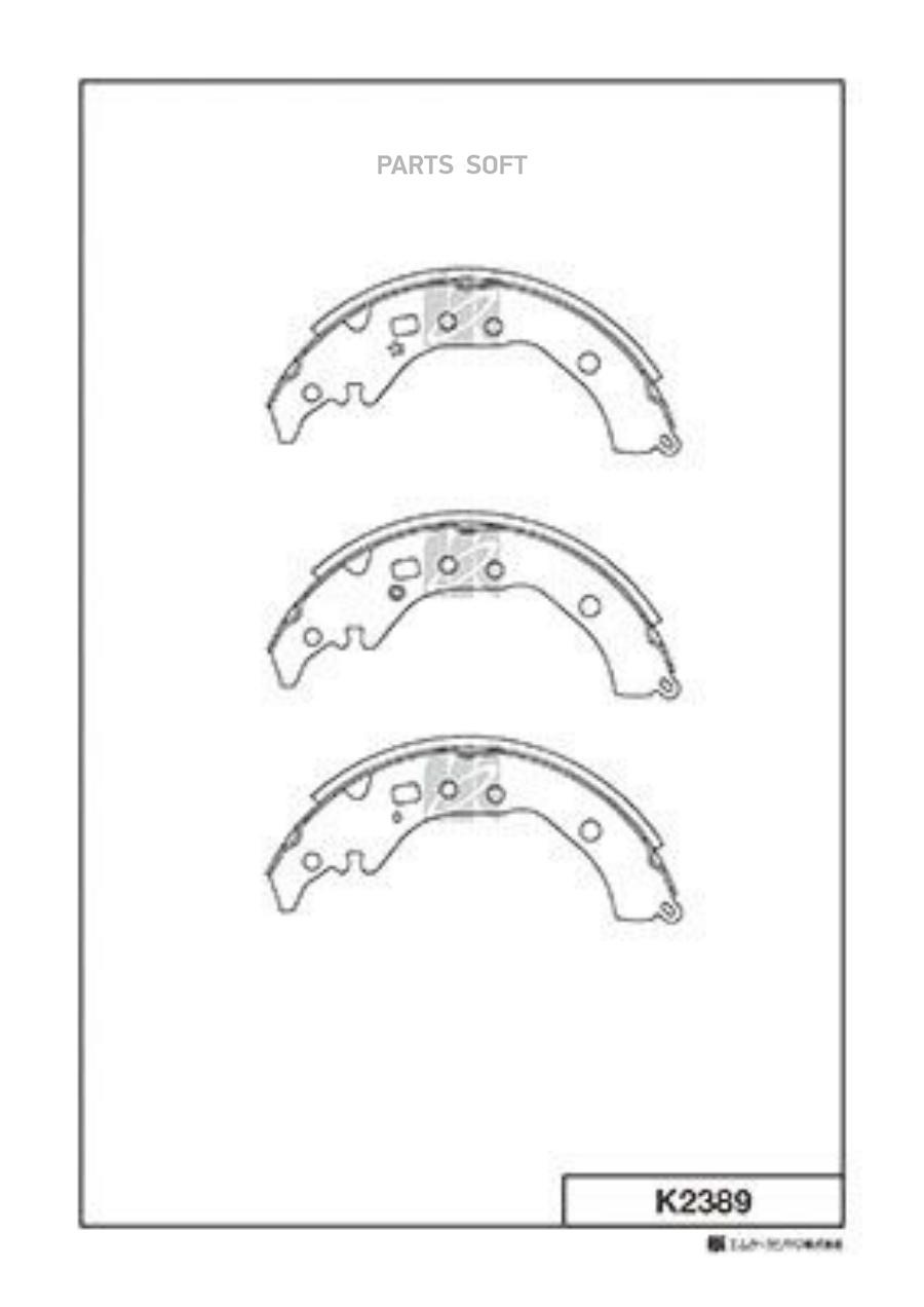 

Тормозные колодки Kashiyama барабанные задние K2389