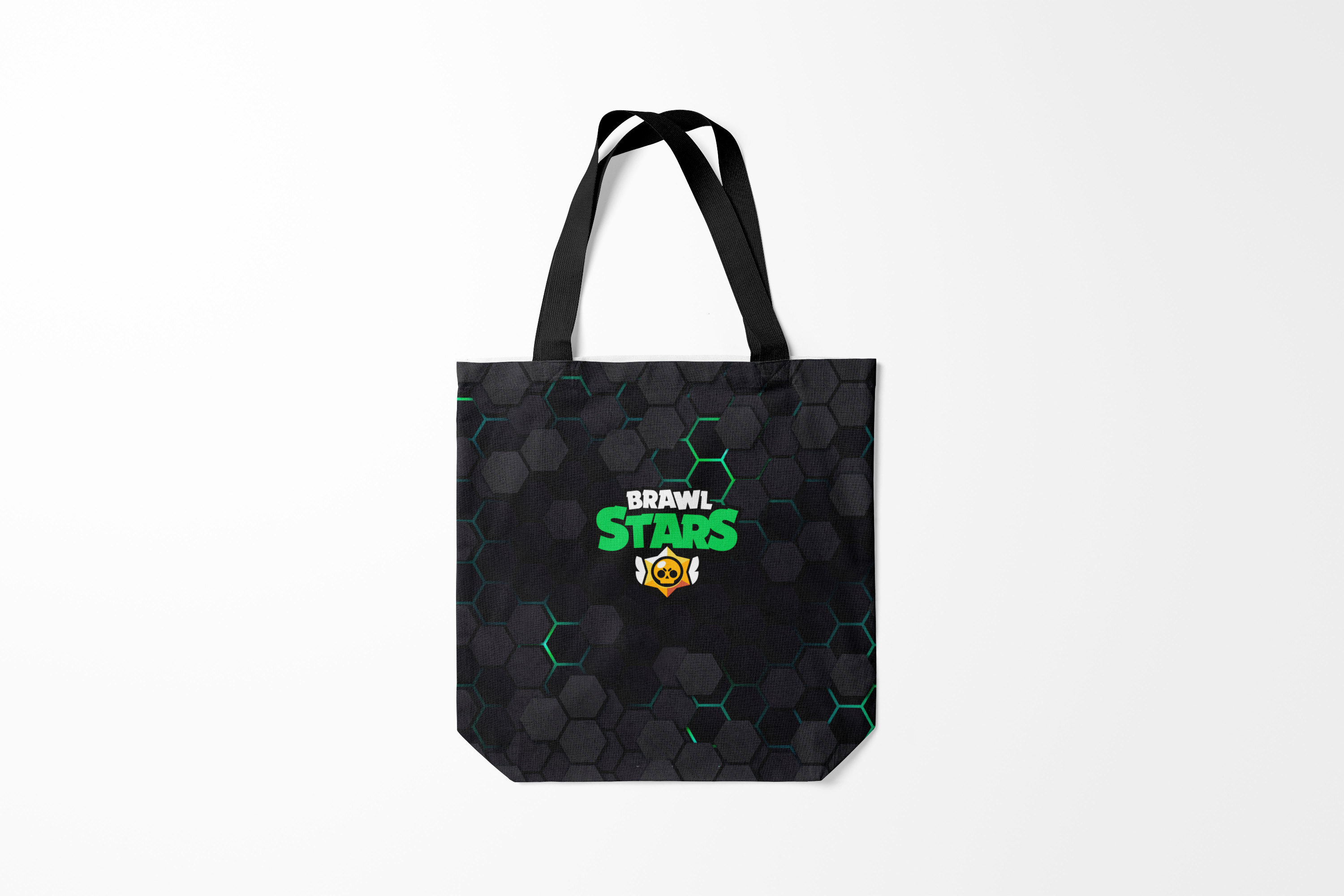 

Сумка шoппер унисекс Burnettie Brawl Stars, черный; синий, Разноцветный, Brawl Stars
