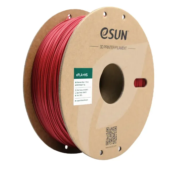 

Катушка пластика ESUN ePLA+HS, 1.75 mm, red, 1 kg, EPLA+HSP175R1