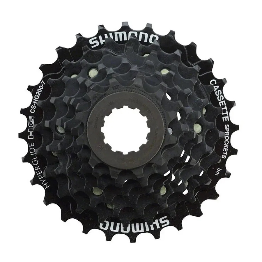 

Кассета велосипедная Shimano HG200 7 скоростей 12-28 T, ACSHG2007228T, Черный