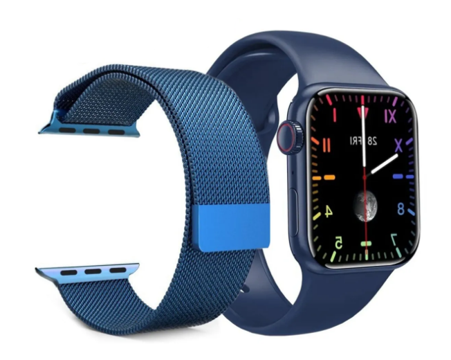 фото Смарт часы smart watch m26 plus с дополнительным браслетом milano, синий kuplace