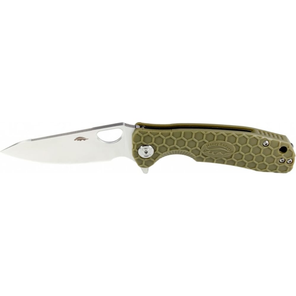 

Honey Badger Нож Leaf L с зеленой рукоятью HB1290, Зеленый