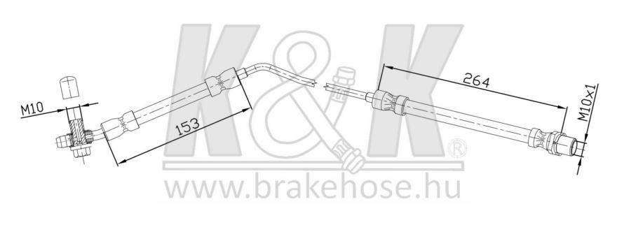 

Шланг Тормозной K&K Ft6216 Bmw X5 Зад Лев K&K арт. FT6216