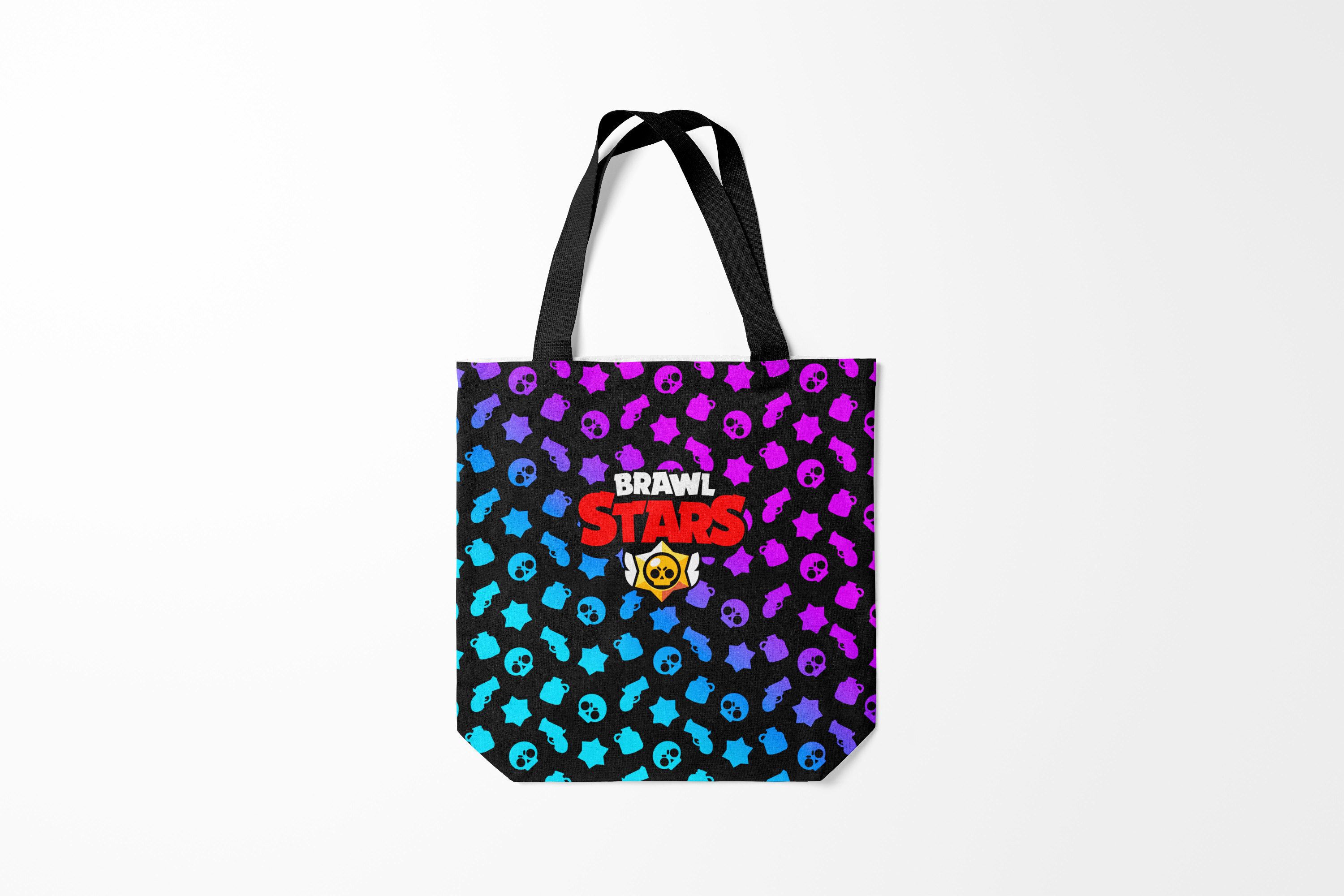 

Сумка шoппер унисекс Burnettie Brawl Stars, черный; красный, Brawl Stars