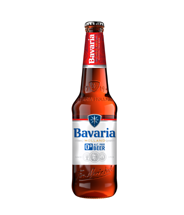 Пиво Bavaria Alcohol free beer светлое, безалкогольное, фильтрованное, в стекле, 450 мл