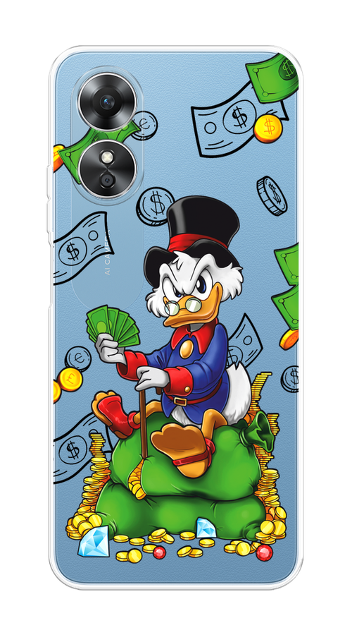 

Чехол на Oppo A17 "Scrooge Richness", Черный;синий;зеленый, 2512050-1