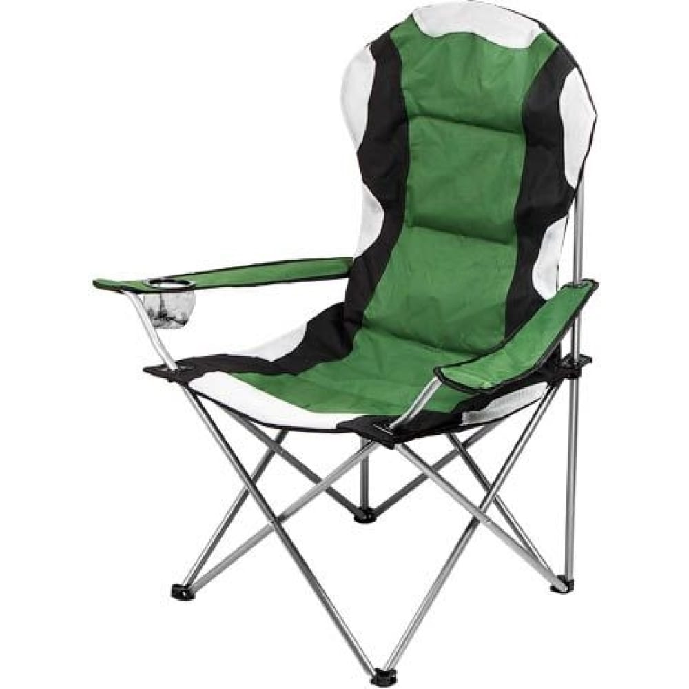 ARIZONE Кресло складное с держателем для бутылок и чехлом зеленое 42-606001