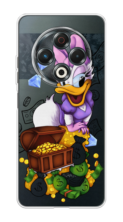 

Чехол на Tecno Spark 30 Rich Daisy Duck, Коричневый;белый;фиолетовый, 309150-1