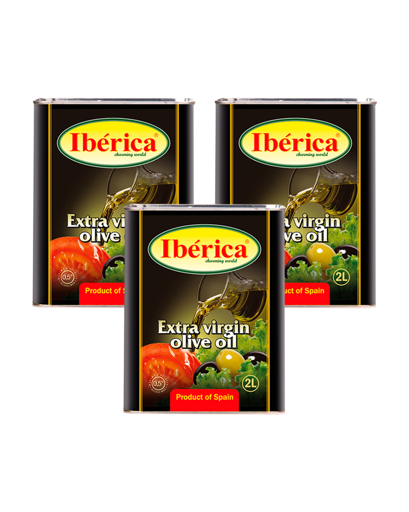 Оливковое масло Iberica Экстра Вирджин 2 л, жесть - 3 шт.