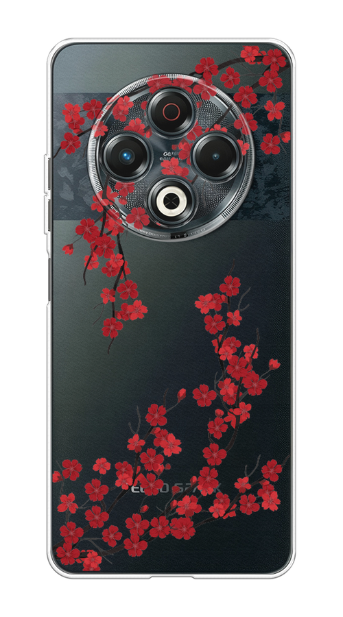 

Чехол на Tecno Spark 30 Красная сакура, Красный;черный, 309150-1