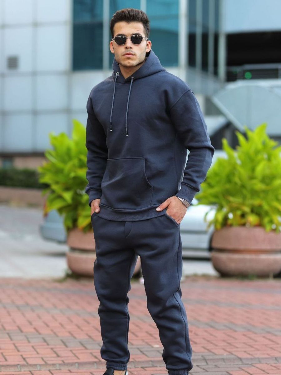

Костюм мужской oversize серый M, oversize