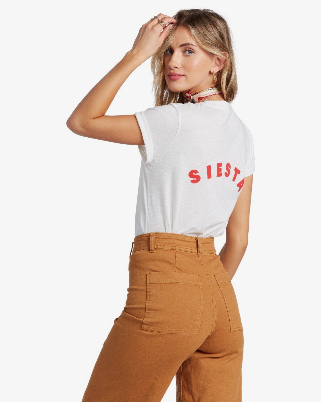 

Футболка женская Billabong 521146 белая M, Белый, 521146