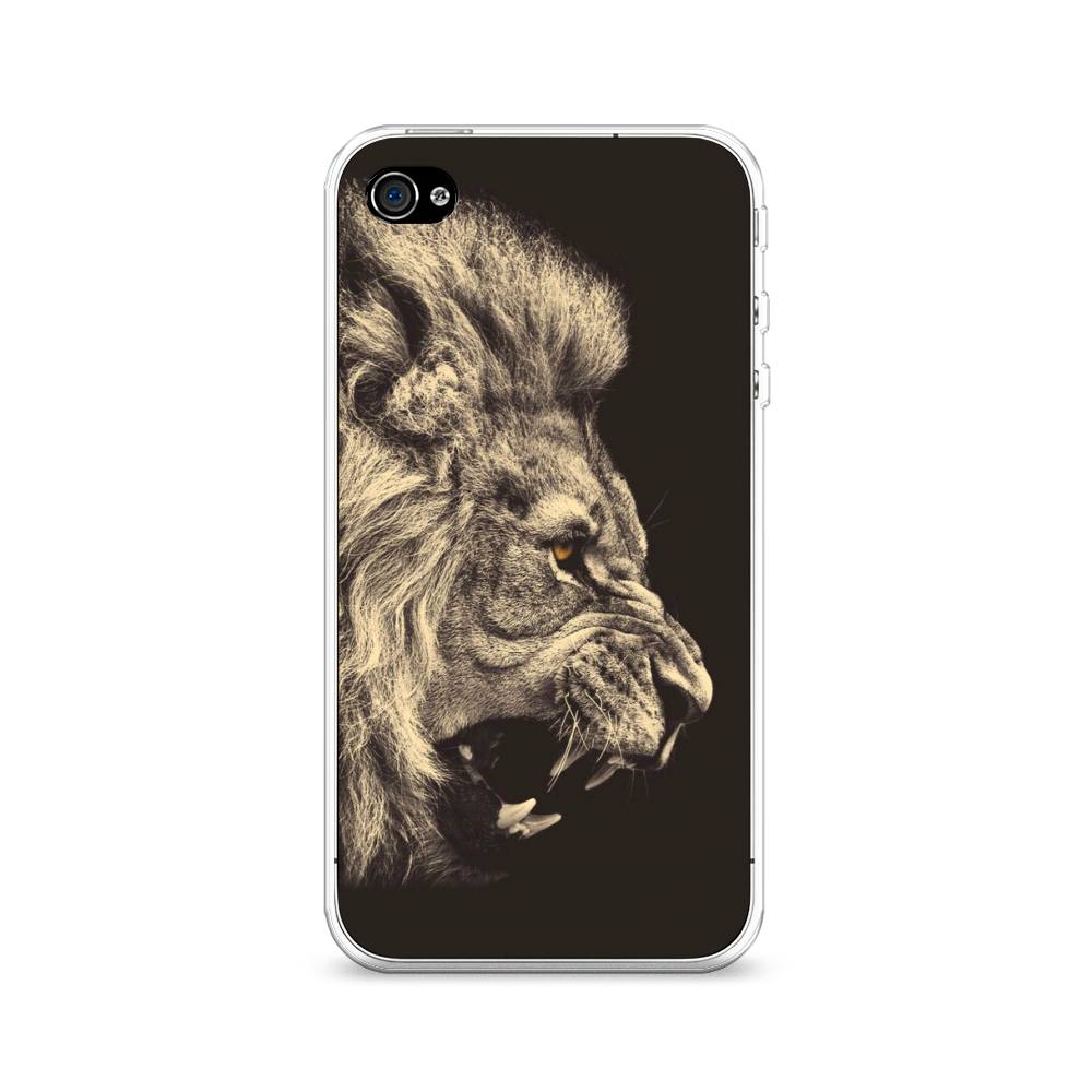 

Чехол Awog на Apple iPhone 4/4S / Айфон 4/4S "Львиный рык 2", Разноцветный, 10150-1