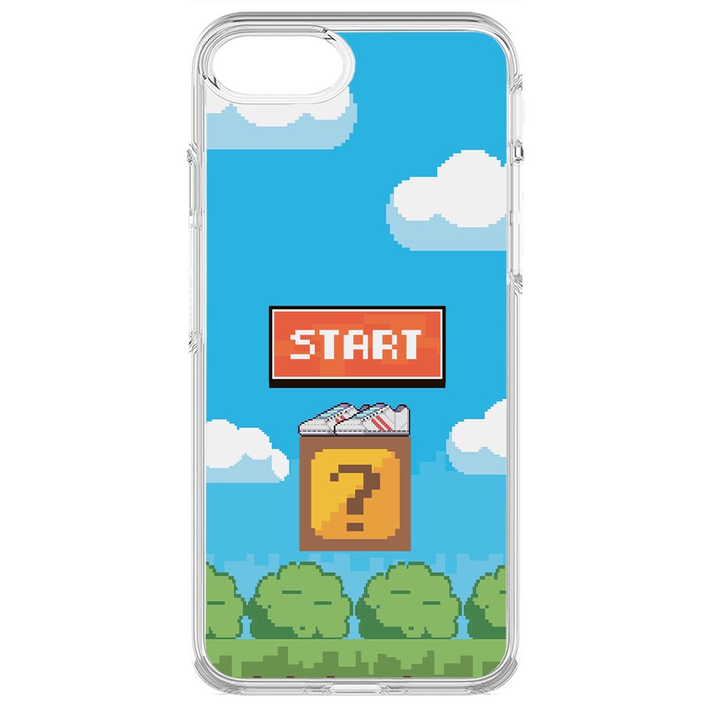 

Чехол-накладка Krutoff Clear Case Кроссовки детские 8-Бит для iPhone 8, Прозрачный