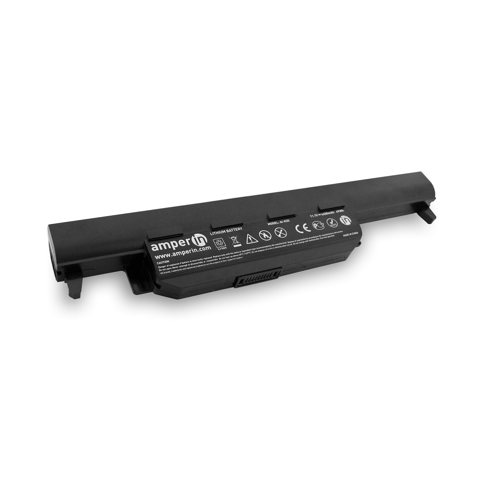 фото Аккумуляторная батарея amperin для ноутбука asus k, a series 11.1v 4400mah (49wh) ai-k55