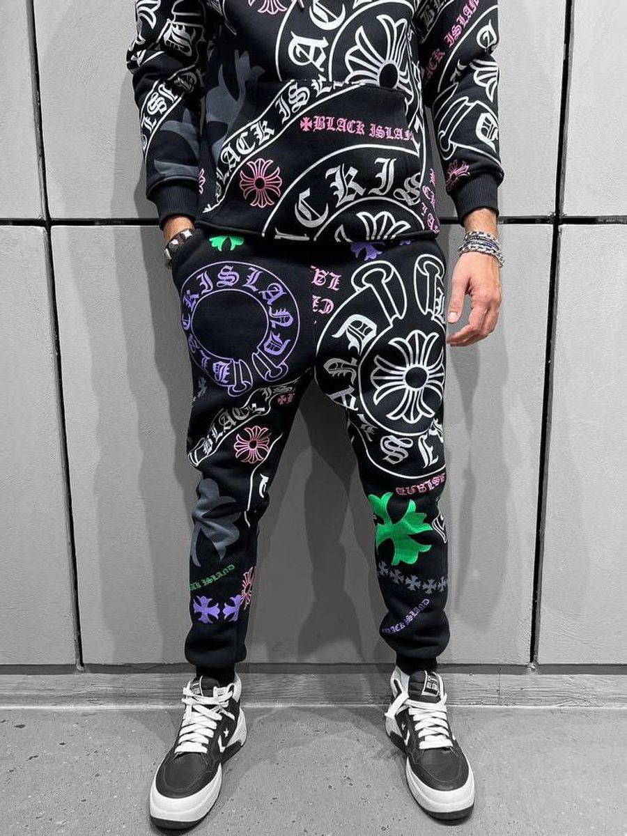 

Костюм мужской print черный XS, print